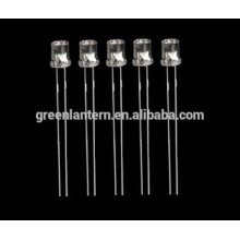 3mm Flat top led lumière grand angle 3mm haut lampe frontale LED diode (blanc)
